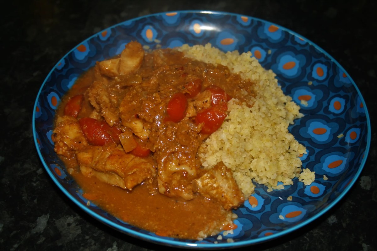 Fish tagine with saffron & almonds Full As An Egg